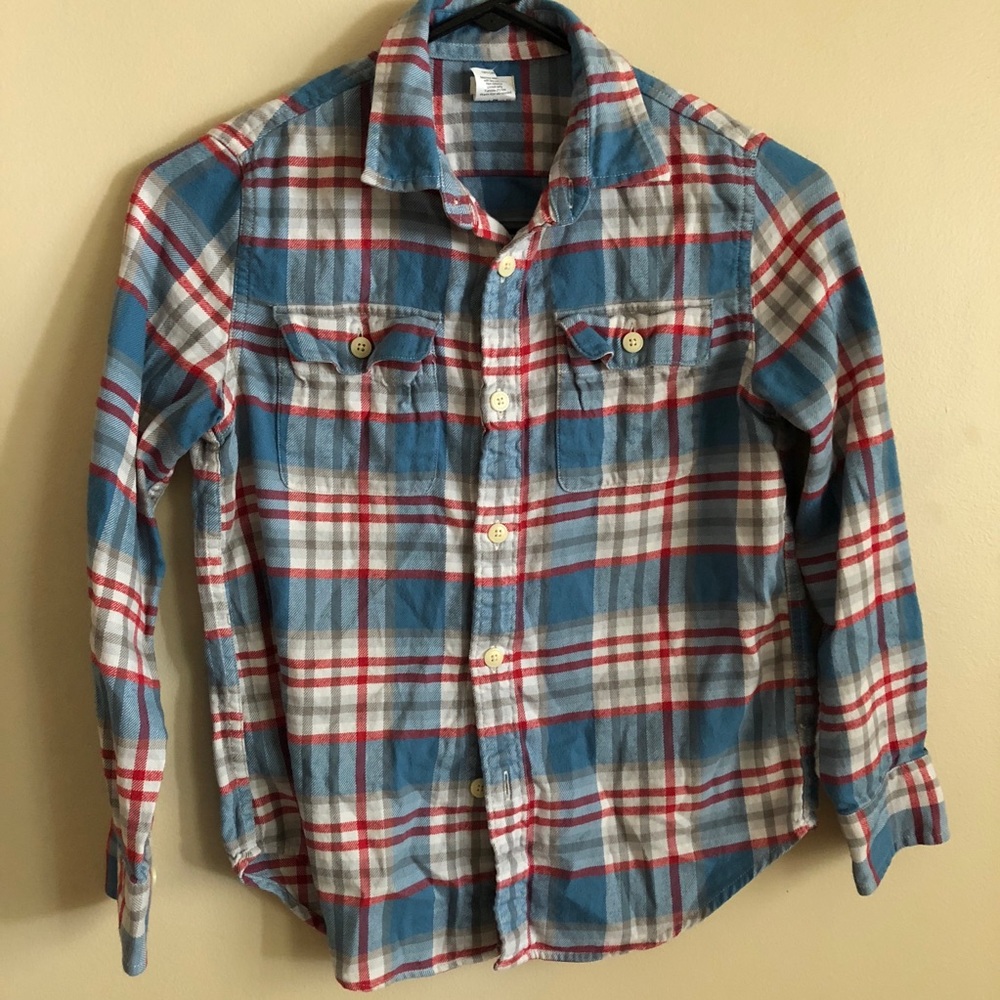 Boys’ Crewcuts flannel, size 10.